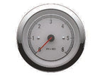 OEM Quicksilver 8M6020073 6,000-RPM Tachometer for Mercury/MerCruiser — White/Chrome — manufacturer catalog product photo