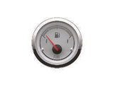 OEM Quicksilver 8M6020077 Analog Fuel Level Gauge — White/Chrome for Mercury/MerCruiser Instrument Systems — manufacturer catalog product photo