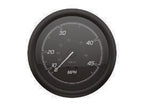 OEM Quicksilver 8M6020099 45-MPH Speedometer for Mercury/MerCruiser — Black/Matte Black — manufacturer catalog product photo