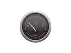 OEM Quicksilver 8M6020113 Analog Fuel Level Gauge — Black/Brushed Stainless for Mercury/MerCruiser Instrument Systems — manufacturer catalog product photo