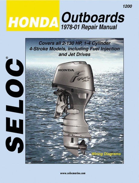 Seloc Honda Outboard Repair Manual for 1978 - 2001