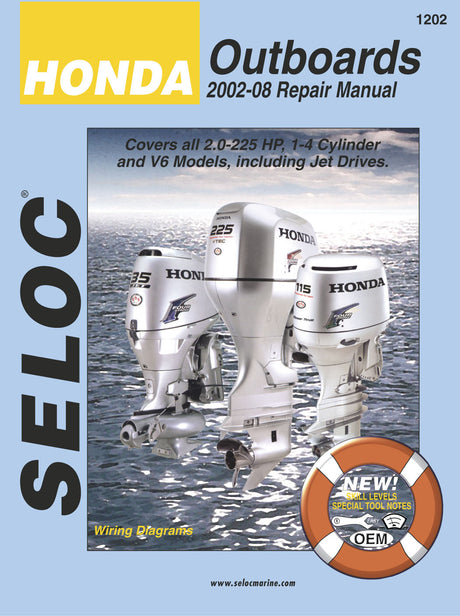 Seloc Honda Outboard Repair Manual for 2002 - 2008