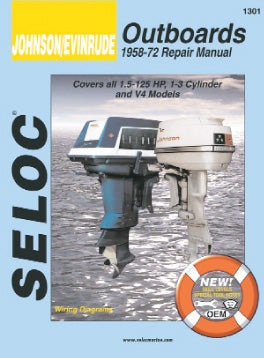 Seloc Johnson/Evinrude Outboard Repair Manual for 1958 - 1972