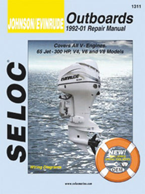 Seloc Johnson/Evinrude Outboard Repair Manual for 1992 - 2001