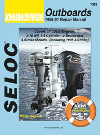 Seloc Johnson/Evinrude Outboard Repair Manual for 1996 - 2001