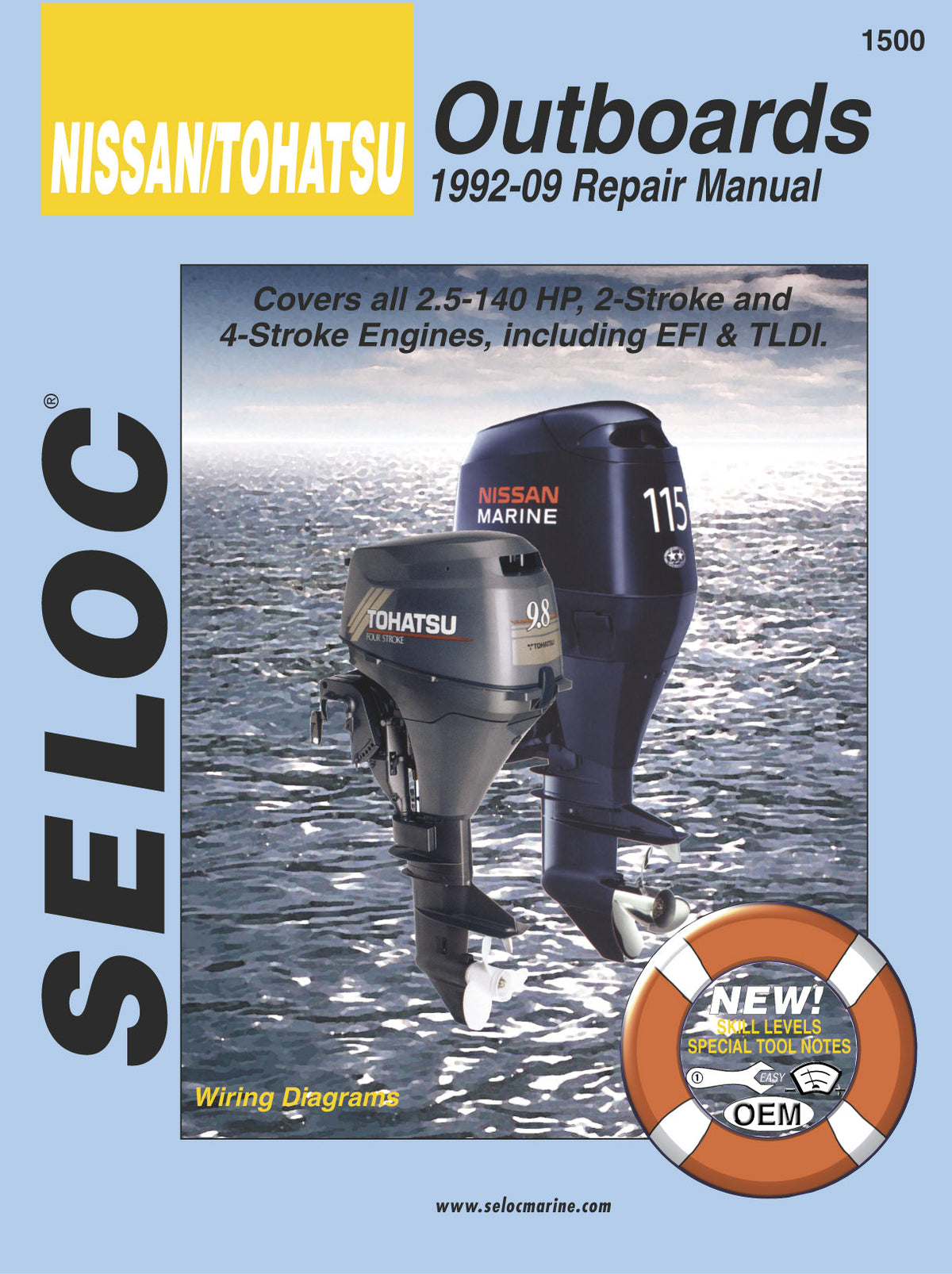 Seloc Nissan/Tohatsu Outboard Repair Manual for 1992 - 2009