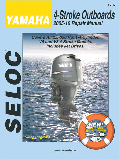 Seloc Yamaha 4-Stroke Outboard Repair Manual for 2005 - 2010
