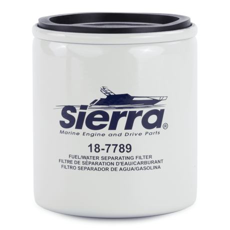 Sierra 18-7789 21 Micron Fuel Water Separator Filter, Cobra EFI