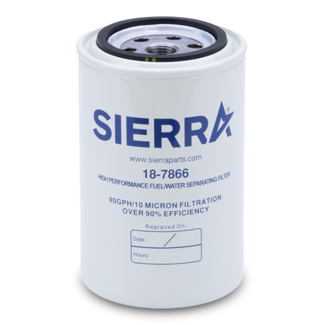 Sierra 18-7866 10 Micron Fuel Water Separator Filter, High Capacity