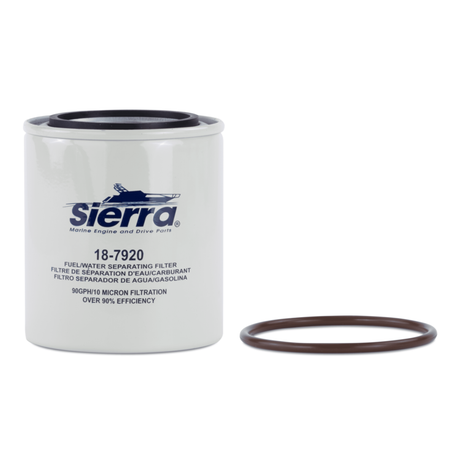 Sierra 18-7920 10 Micron Spin-On Fuel Water Separator Filter, 1-12 Thread