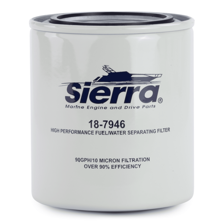 Sierra 18-7946 10 Micron Fuel Water Separator Filter, 1-12 Thread