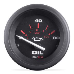 Oil Pressure Gauge, Amega 2" 0-80 PSI