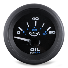 Sierra Black Premier Pro Series Oil Pressure Gauge - 62720P