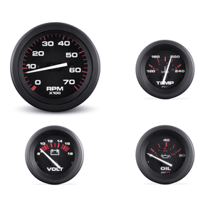 Sierra Amega Series Twin Engine Inboard Gauge Set - 69722P