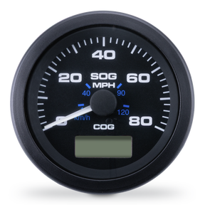 Speedometer GPS, Black Premier Pro 3" 80 MPH