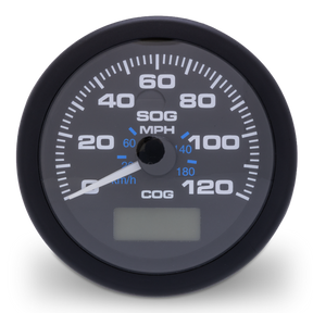 Speedo GPS, Black Premier Pro 120 mph, 3"