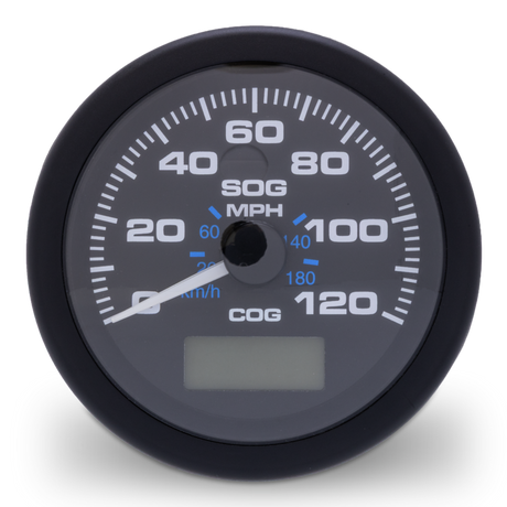 Speedo GPS, Black Premier Pro 120 mph, 3"