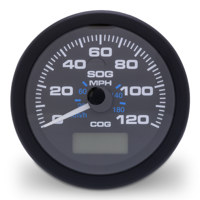 Speedo GPS, Black Premier Pro 120 mph, 3"