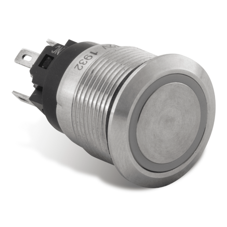 Push Button Switch, Blue Halo | AV10030B
