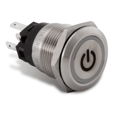 Push Button Switch, Red Halo | AV10060R