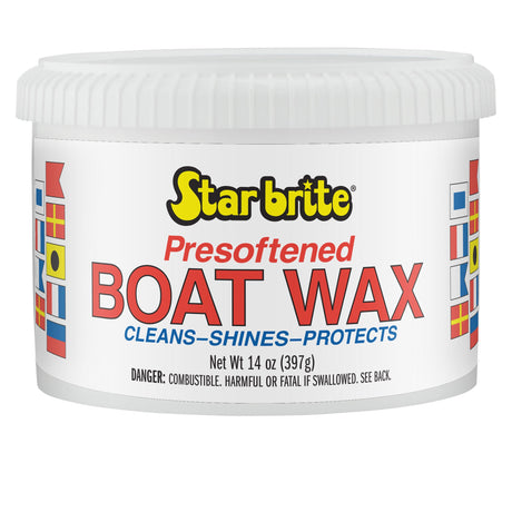Star brite Presoftened Boat Paste Wax - 14 oz — 
