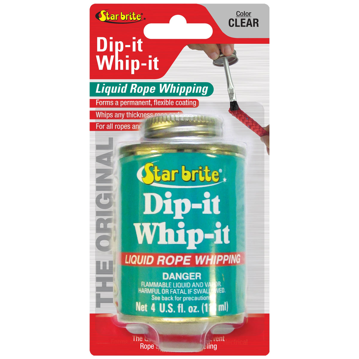 Star brite Dip-It Whip-It Liquid Rope Whipping - 4 fl oz — Clear