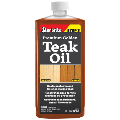 Star brite Premium Golden Teak Oil — 16 fl oz