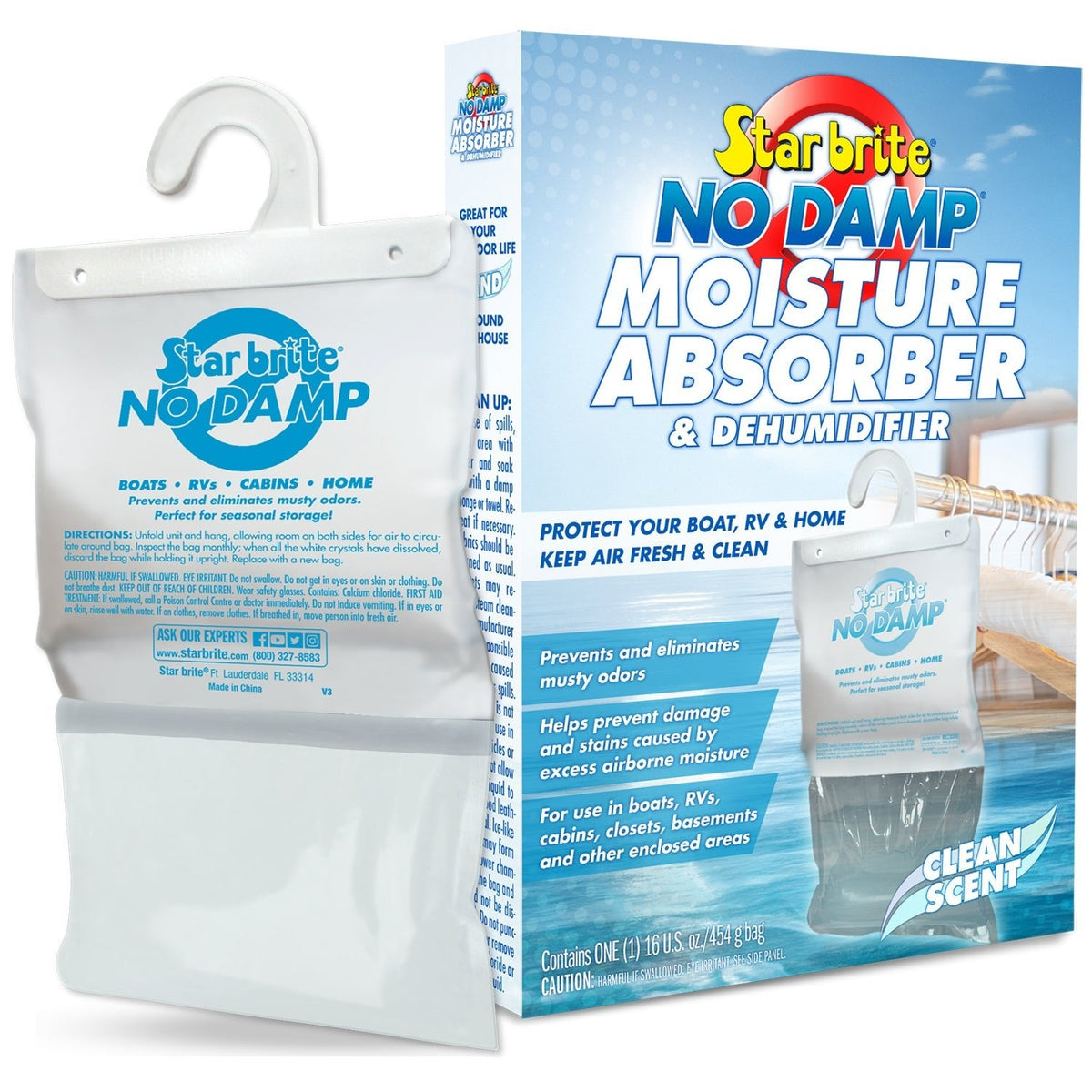 Star brite No Damp Hanging Moisture Absorber — 1 hanging bag