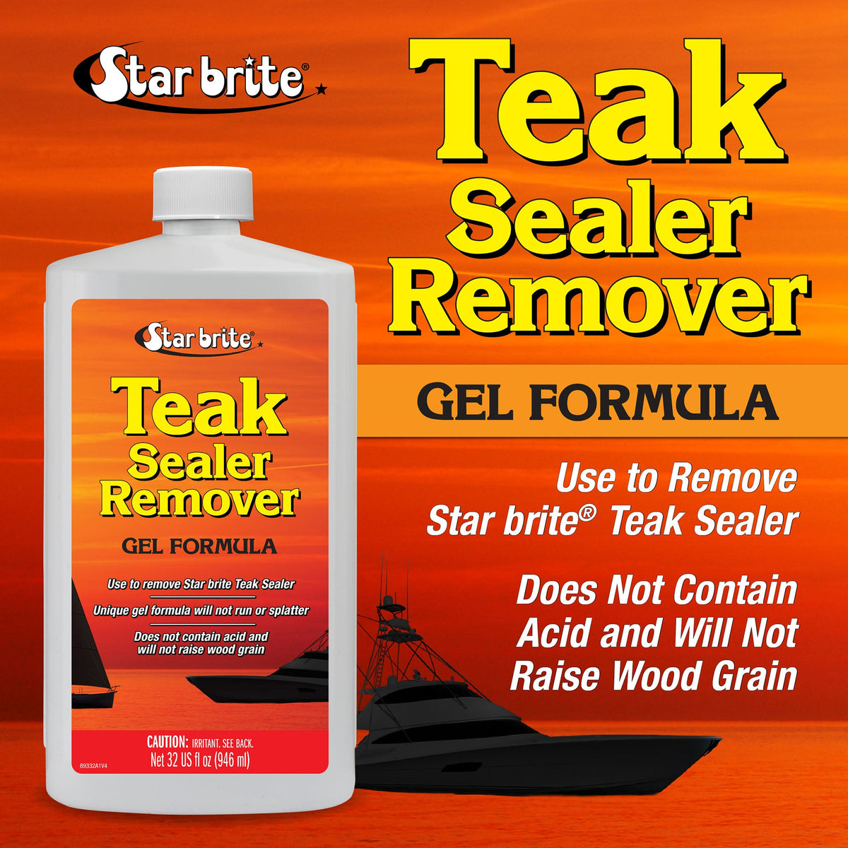 Original manufacturer product detail — star-brite-gel-teak-cleaner-restorer-citrus-scent-biodegradable