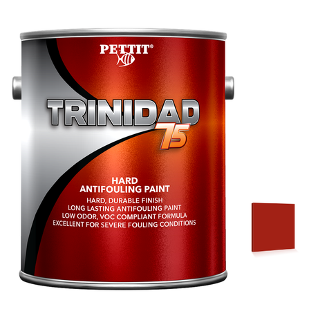 Pettit Trinidad 75 packaging with official Red color swatch