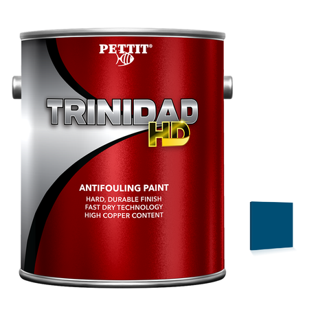 Pettit Trinidad HD packaging with official Blue color swatch