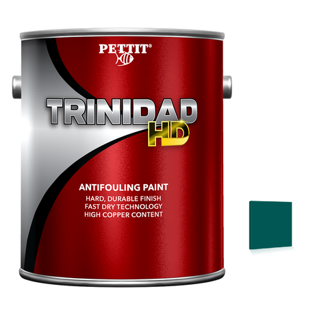 Pettit Trinidad HD packaging with official Green color swatch