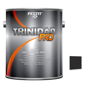 Pettit Trinidad Pro packaging with official Black color swatch