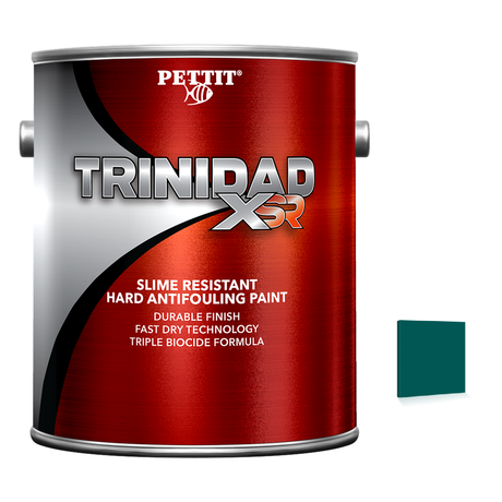 Pettit Trinidad XSR packaging with official Green color swatch