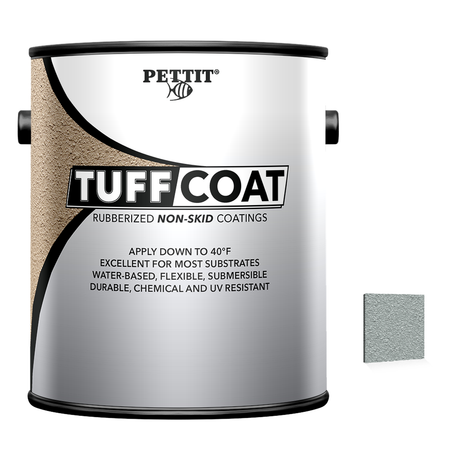 Pettit Tuff Coat packaging with official Platinum Gray color swatch