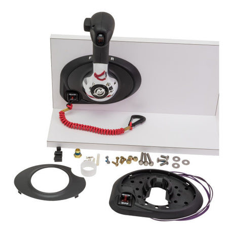 Quicksilver 8M0030551 panel-mount control with mounting hardware