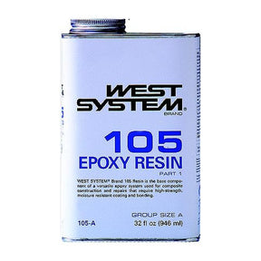 WEST SYSTEM 105-A epoxy resin, 1-quart container