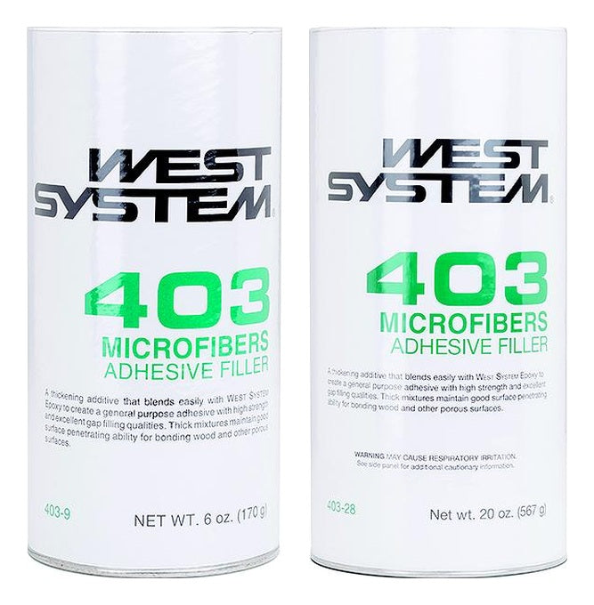 WEST SYSTEM 403 Microfibers Adhesive Filler — available size options shown separately; select one option