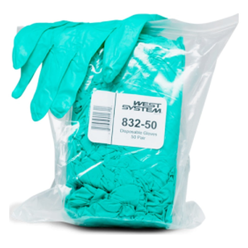 WEST SYSTEM 832-50 Disposable Epoxy Gloves - 50 pair